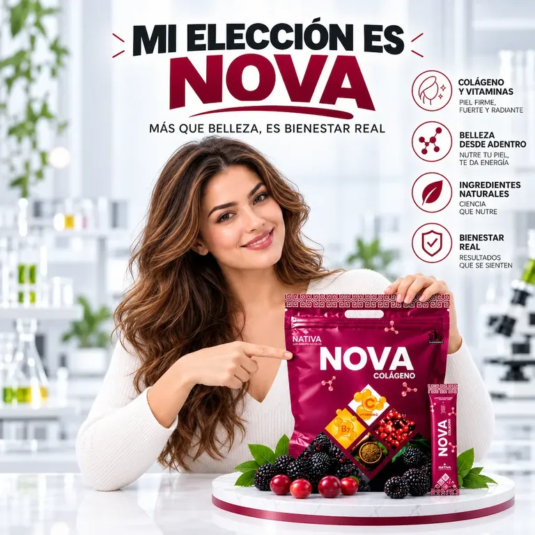 Doypack de Colágeno Nova con 30 sticks