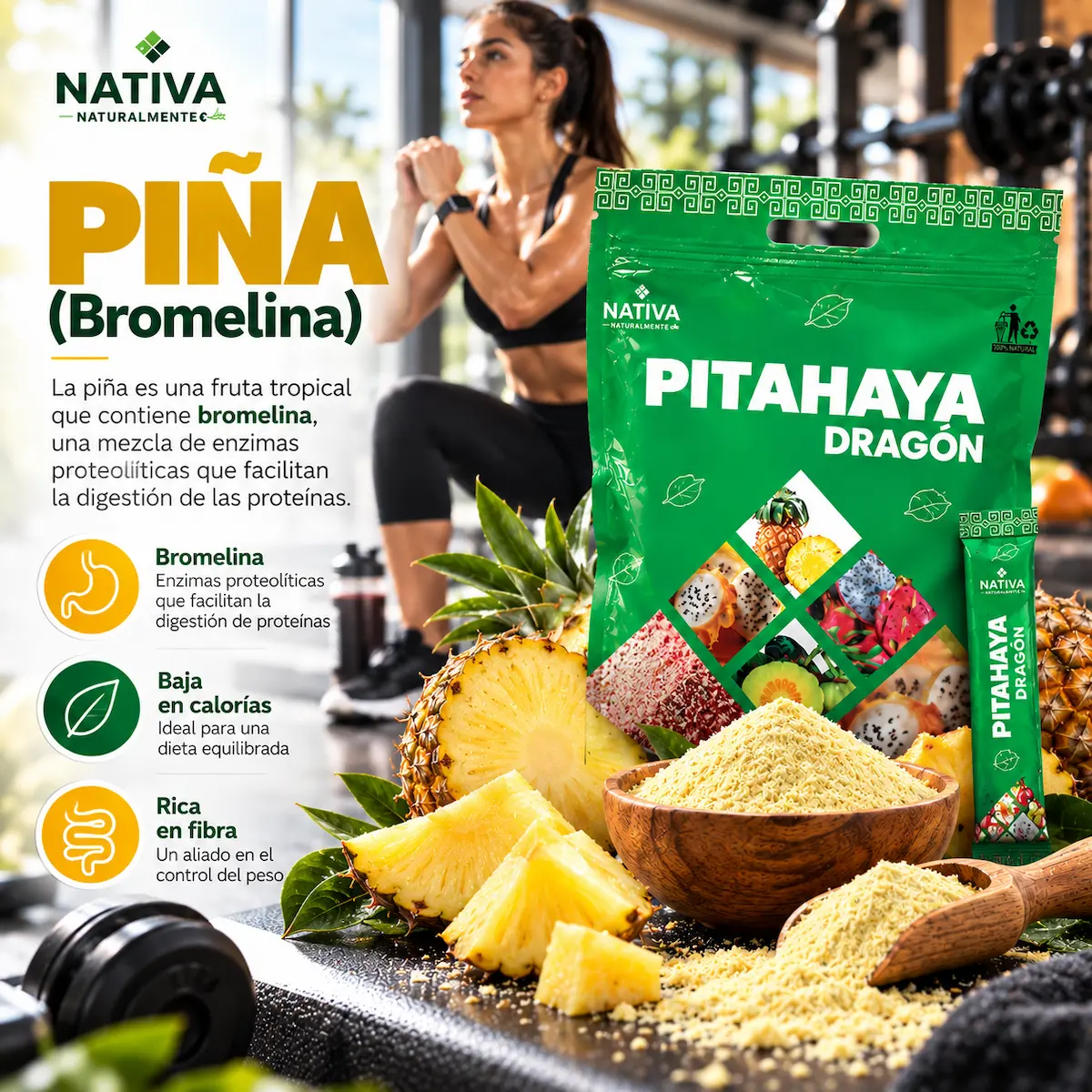 Piña y bromelina