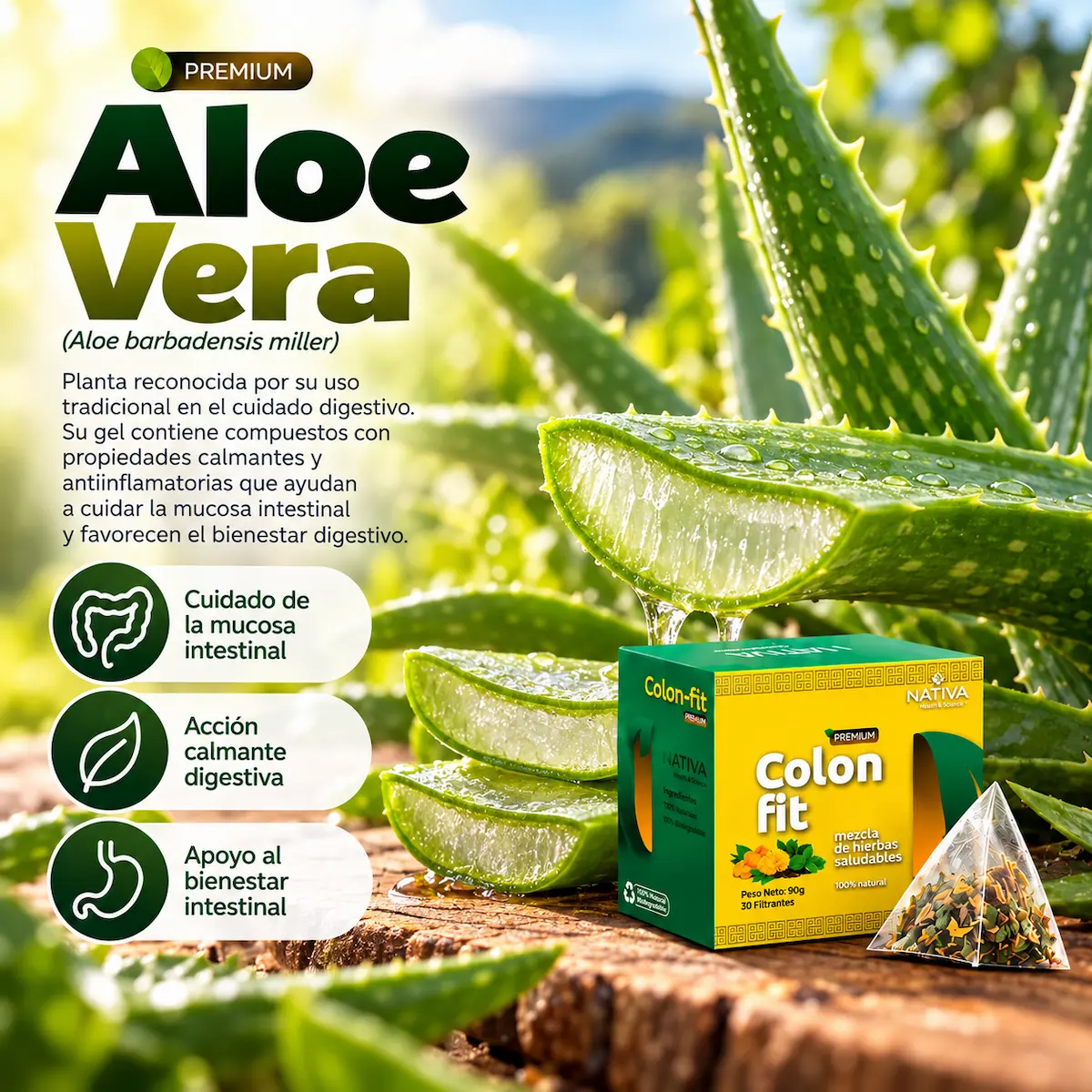 Aloe vera declarada en Colon Fit