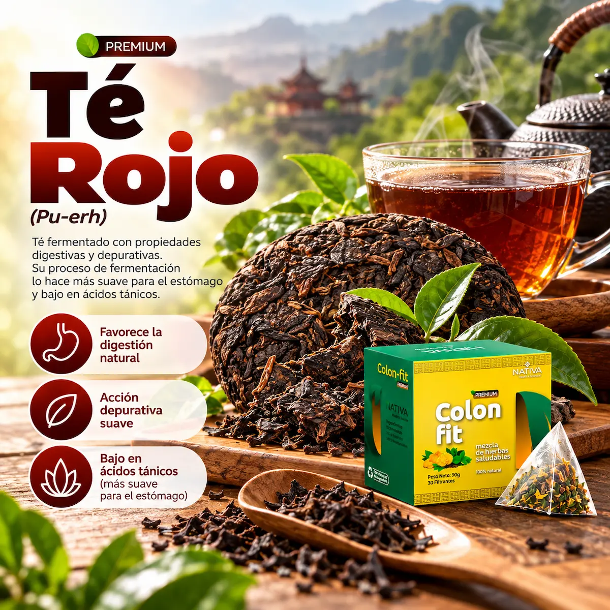 Té rojo declarada en Colon Fit