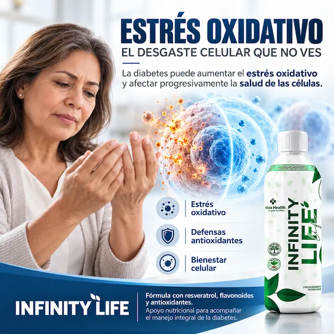 Estrés oxidativo y envejecimiento celular: coadyuvante Infinity Life
