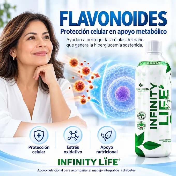 Flavonoides en Infinity Life: protección antioxidante de retina y riñón