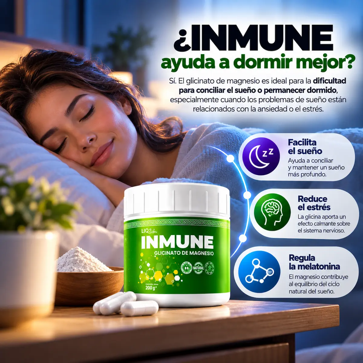 Descanso informado en Inmune