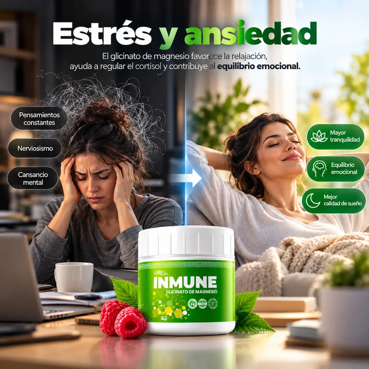 Estrés y tensión cotidiana: contexto informativo de Inmune