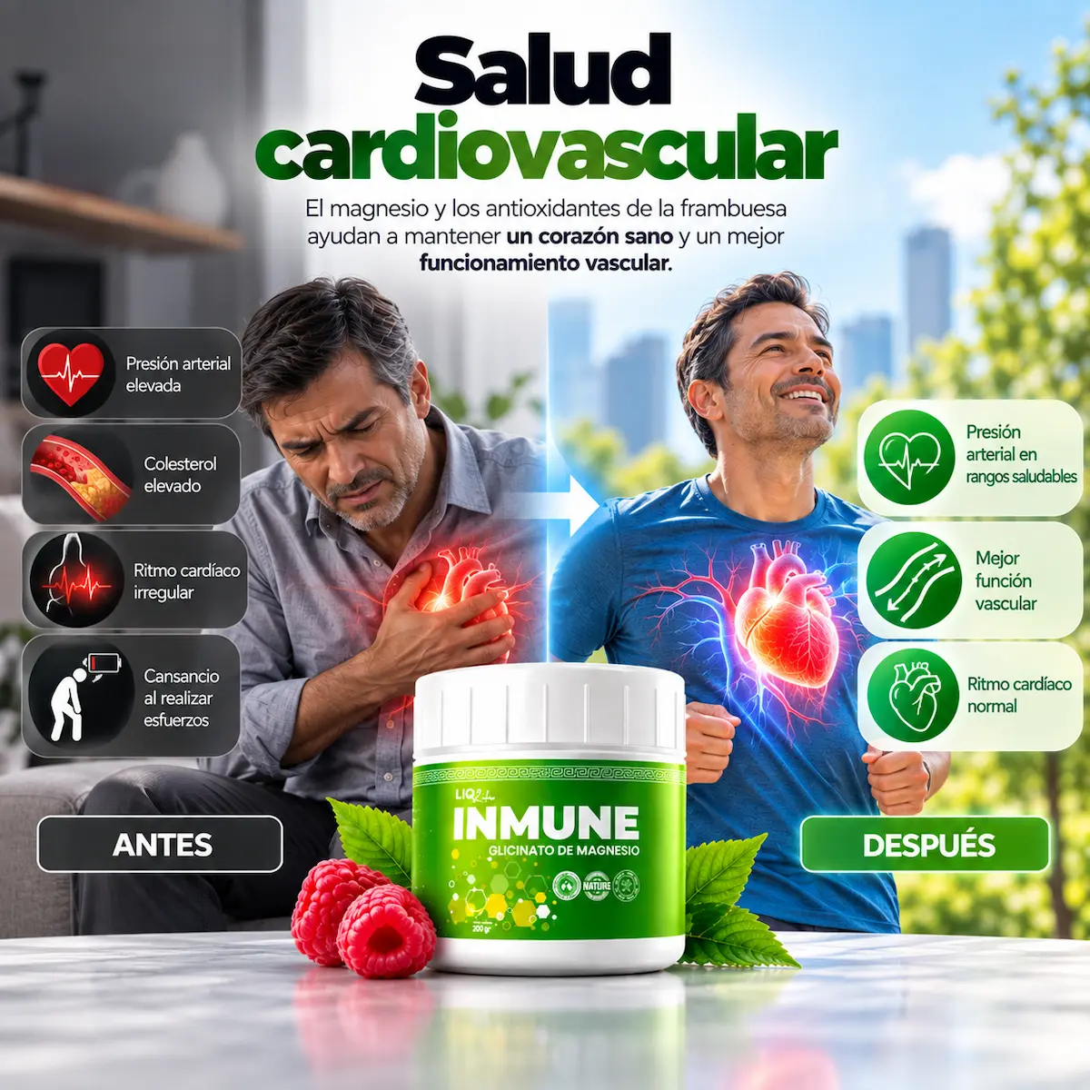 Salud cardiovascular: contexto informativo de Inmune