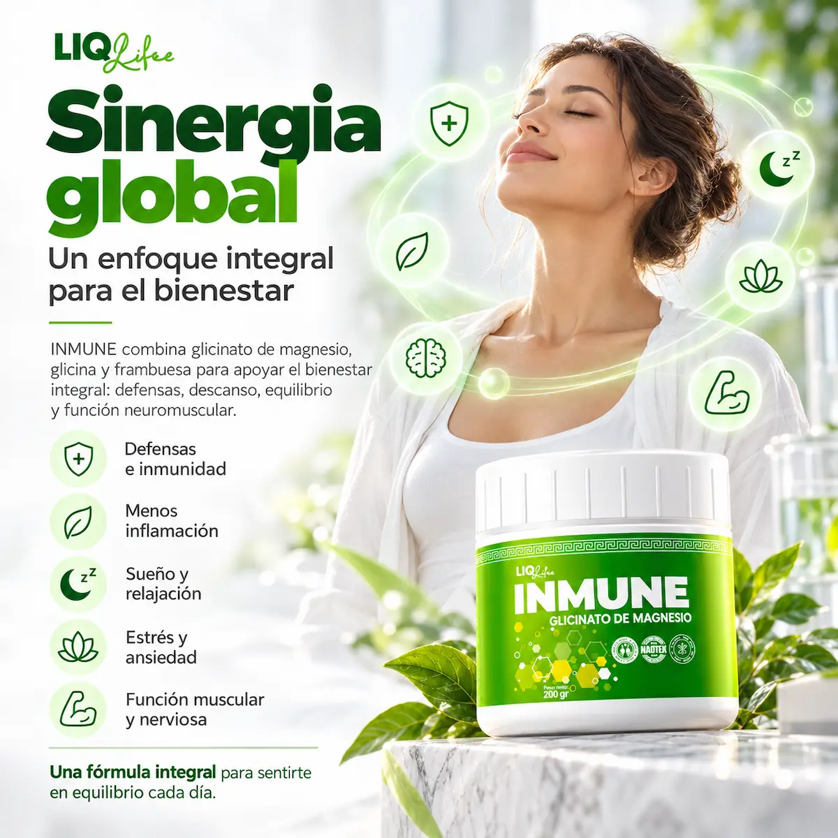 Glicinato y frambuesa declarado en Inmune