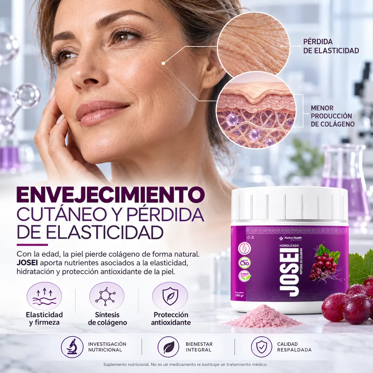Una piel con soporte nutricional con JOSEI