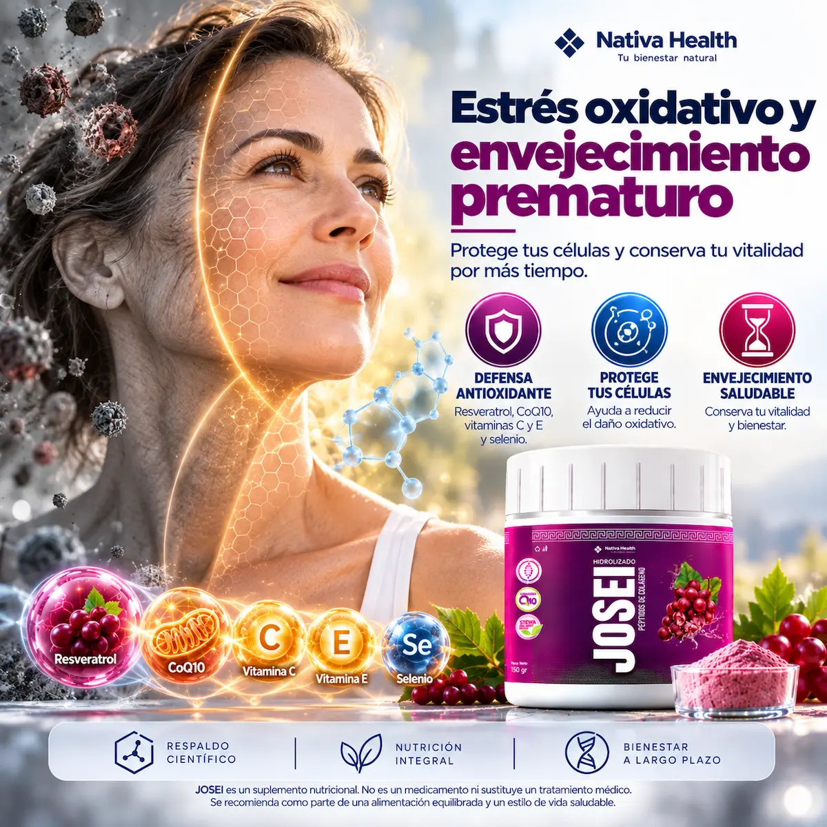 Protección frente al estrés oxidativo con JOSEI