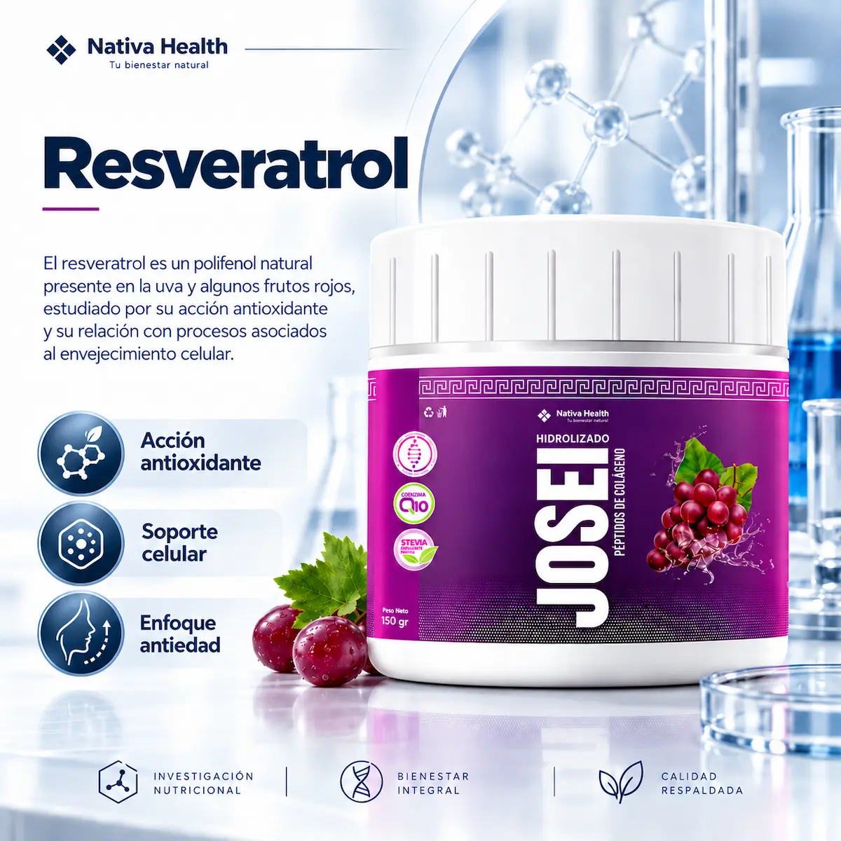 Resveratrol declarado en JOSEI