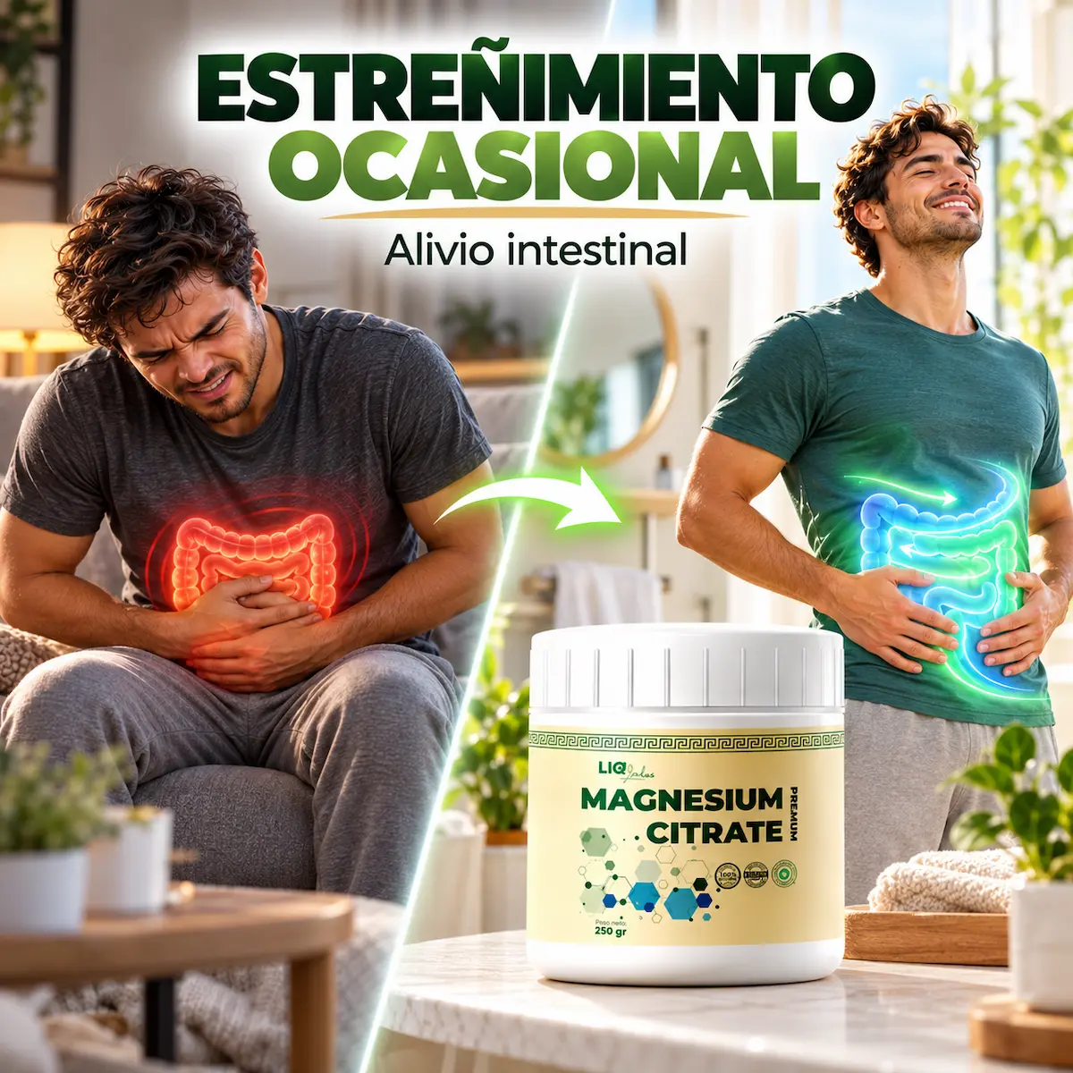 Tránsito intestinal en Citrato de Magnesio