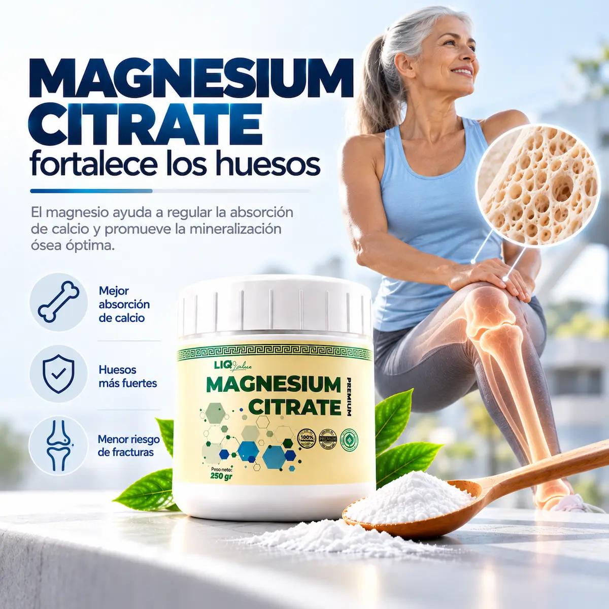 Huesos en Citrato de Magnesio