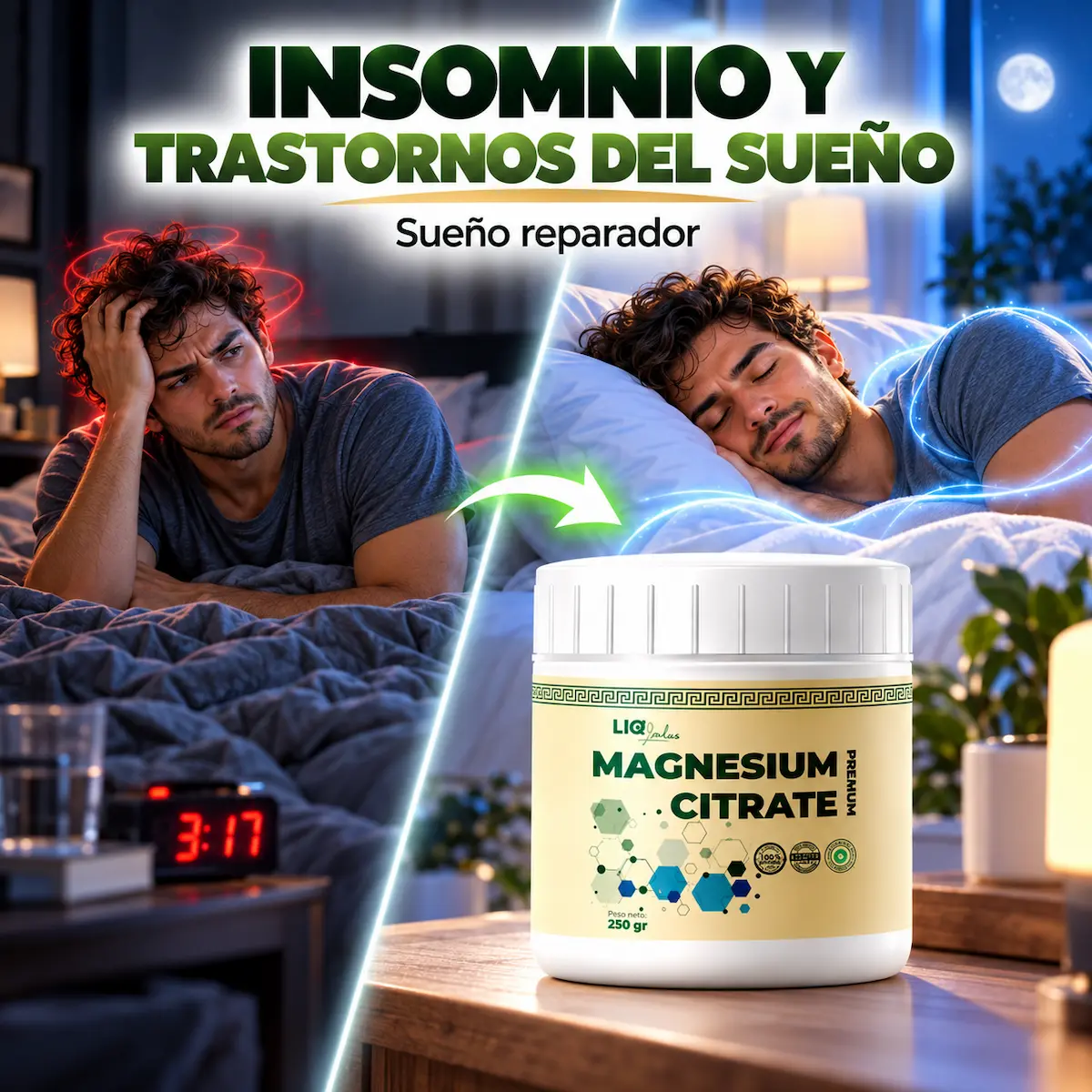 Relajación y descanso en Citrato de Magnesio