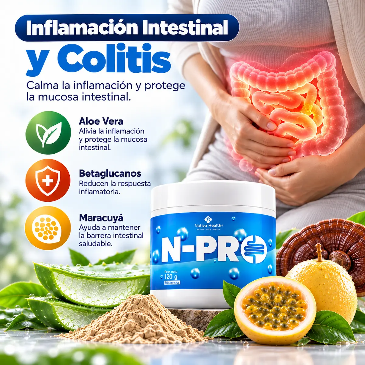 Inflamación intestinal y colitis relacionado con N-Pro