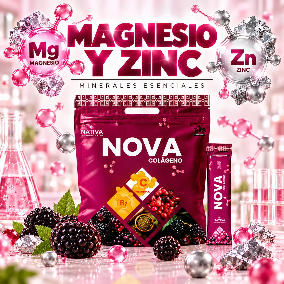 Magnesio y zinc de Colágeno Nova