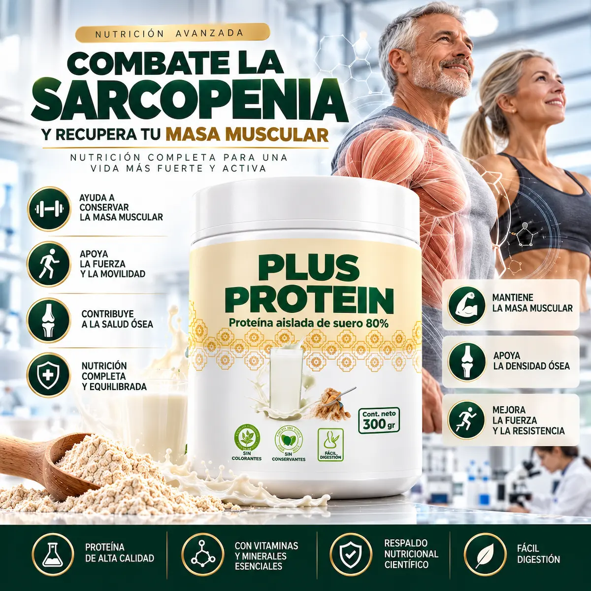 Contexto informativo sobre masa muscular y sarcopenia