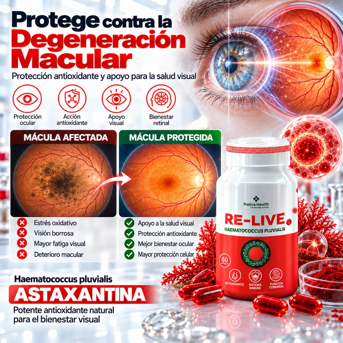 Contexto informativo sobre cambios de visión y consulta profesional