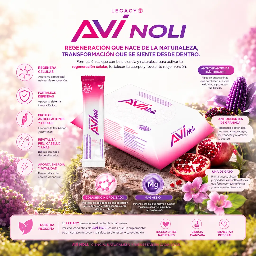 Suplemento regenerador celular natural AVÍ NOLI