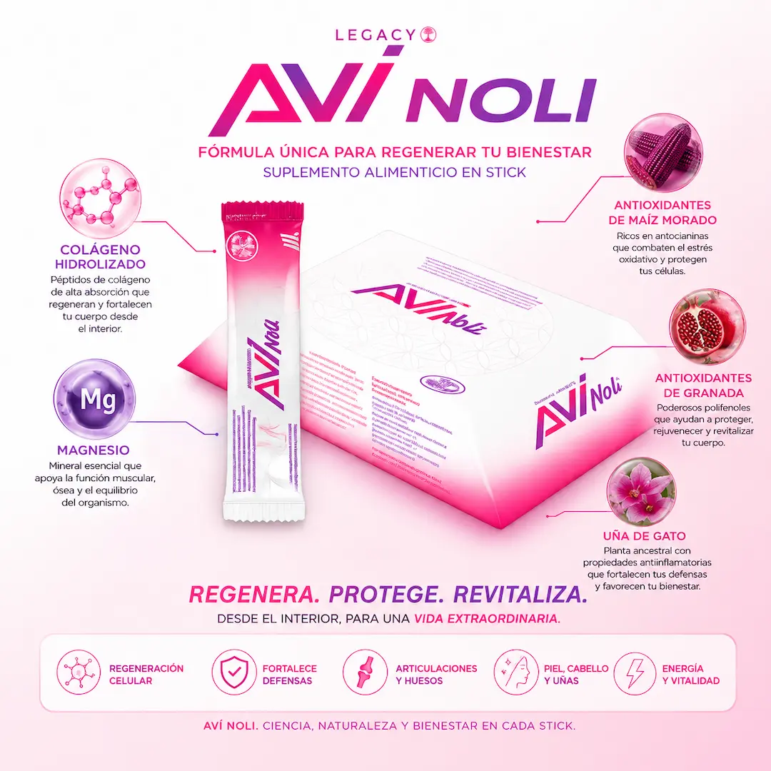 AVÍ NOLI para que sirve colágeno con magnesio y antioxidantes – suplemento regenerador celular