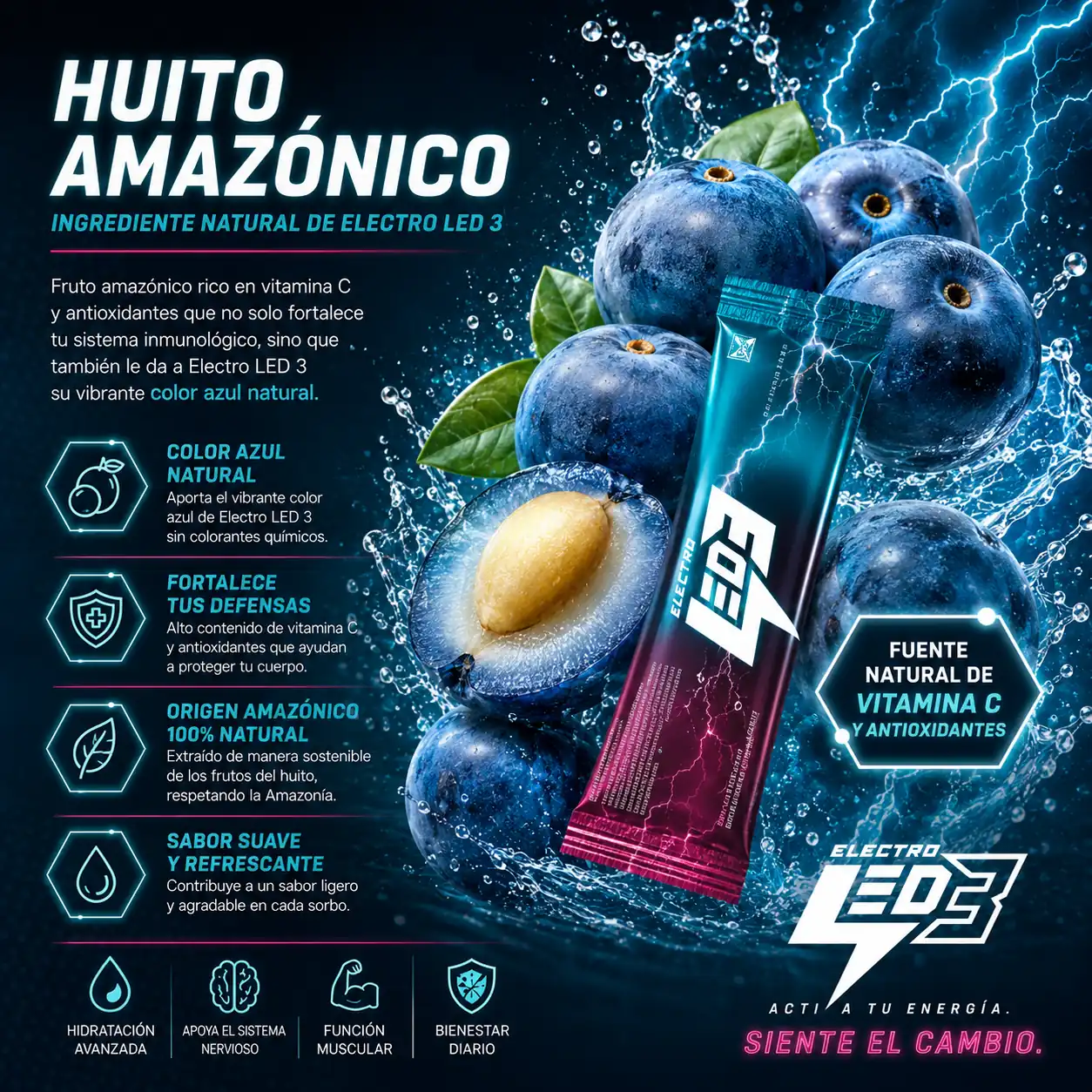 Huito Amazónico – colorante natural azul