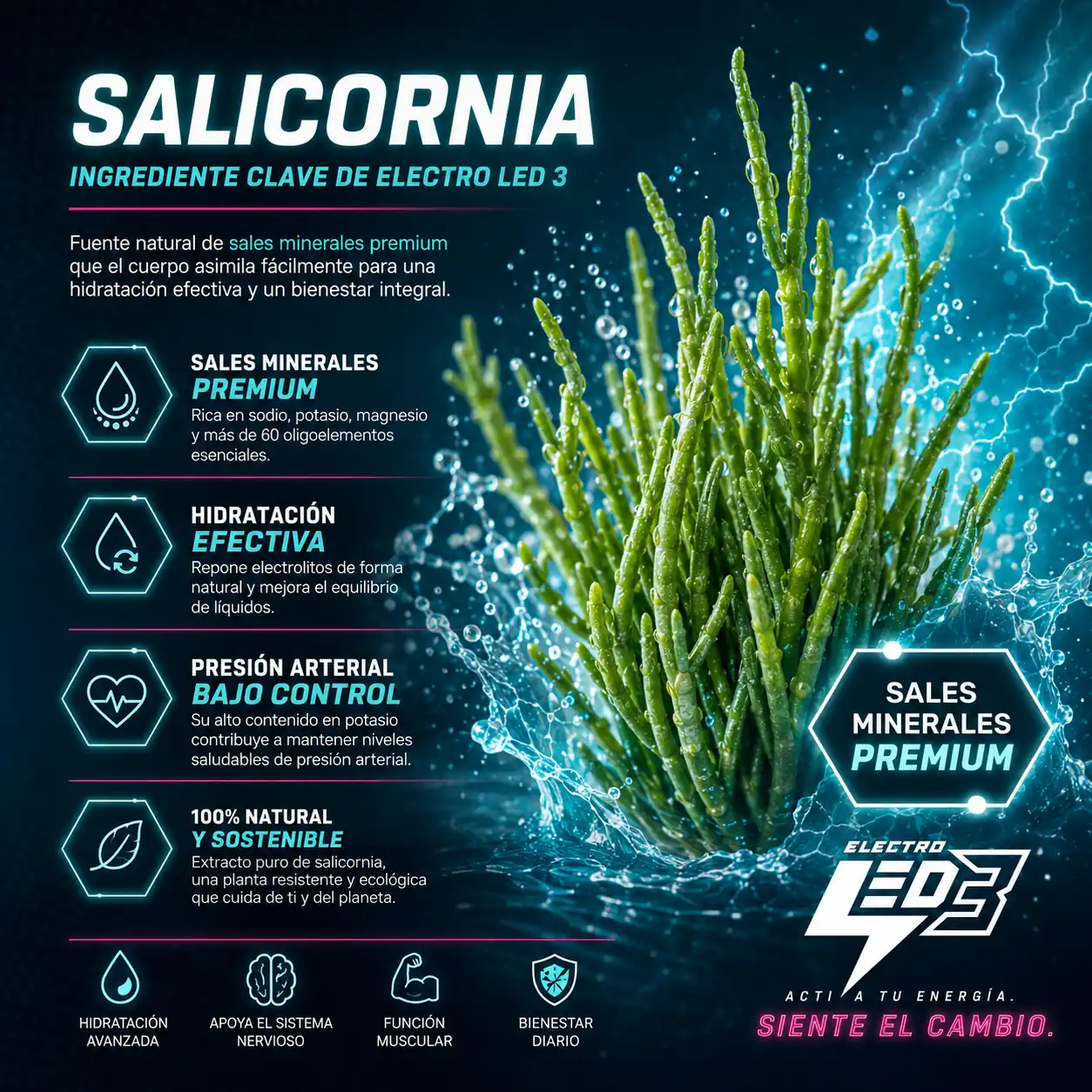 Salicornia – sodio vegetal de fácil asimilación