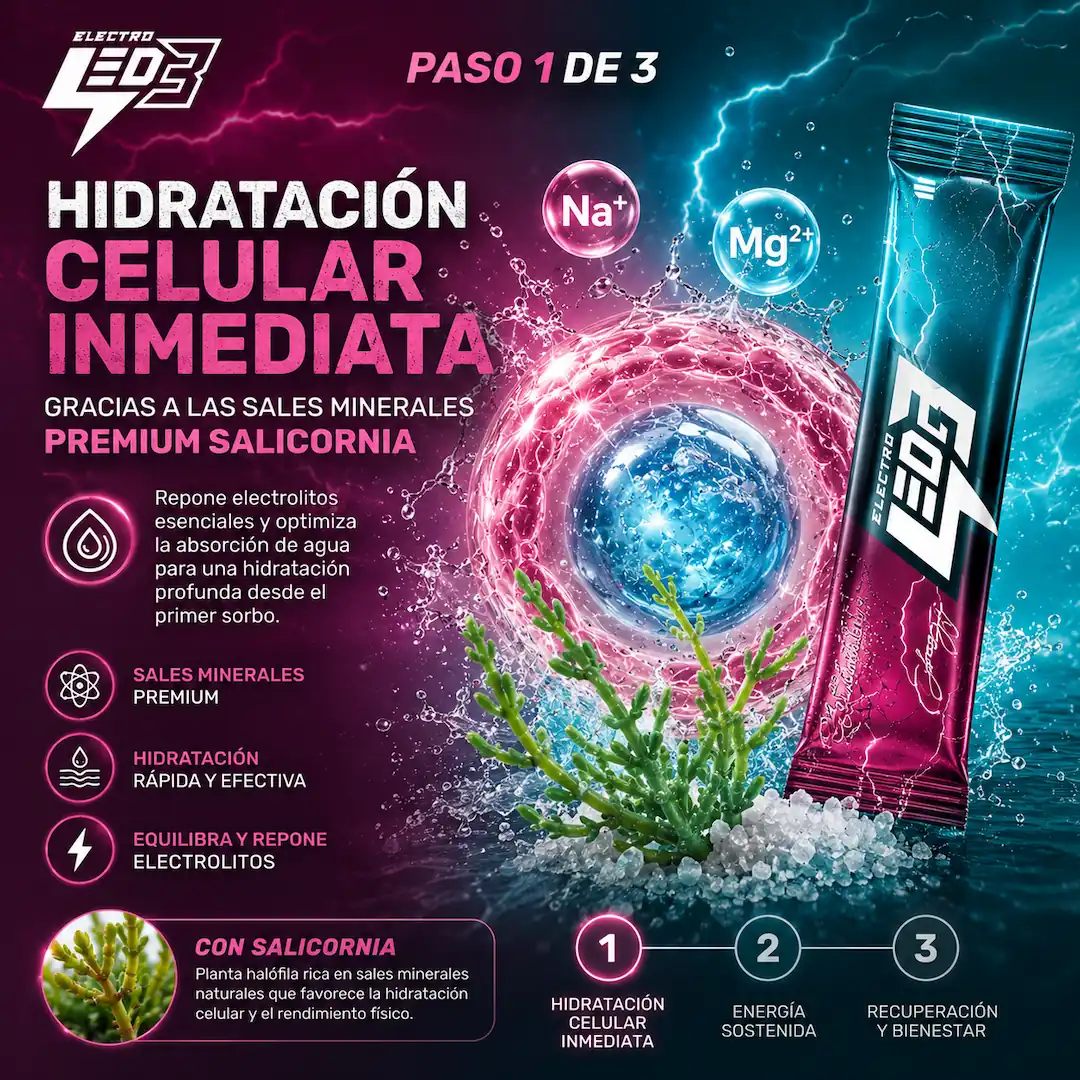 Hidratación celular inmediata con Electro LED 3
