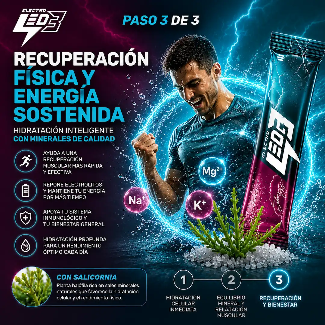 Recuperación y energía sostenida con Electro LED 3