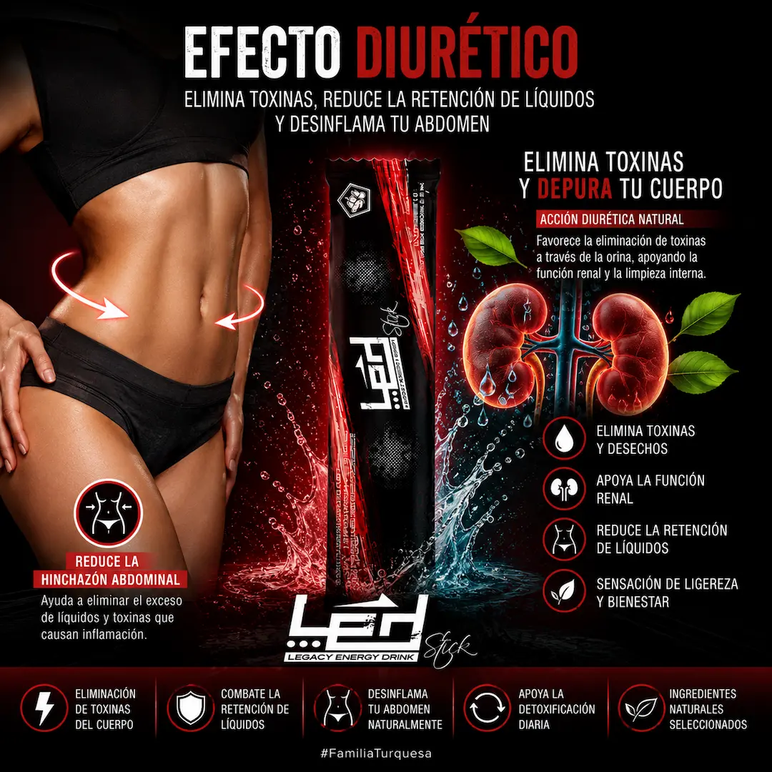 Efecto Diurético Activo – eliminación de toxinas